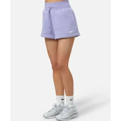 Outlet Nike Womens Phoenix Fleece Shorts Purple