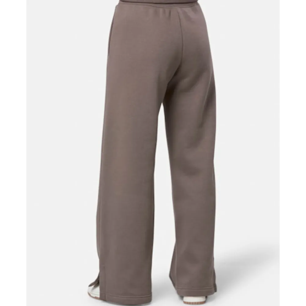 New Nike Womens Phoenix Fleece Wide Leg Pants Brown