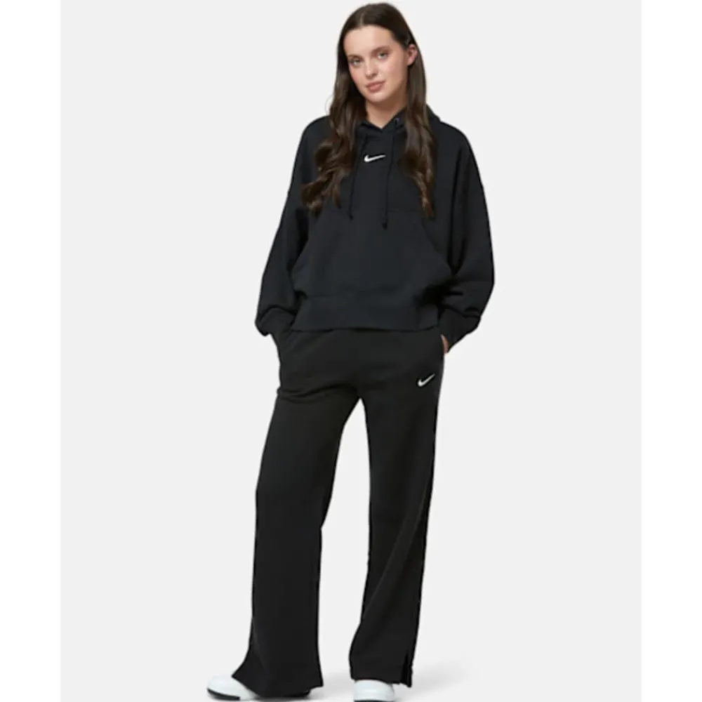Outlet Nike Womens Phoenix Fleece Wide Leg Pants Black