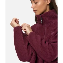 New 4TH ARQ Womens Phoenix Half Zip Top Ruby