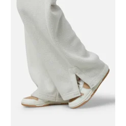 Fashion Nike Womens Phoenix Plush Wide Leg Pants Cream