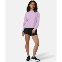 Sale Under Armour Womens Rival Fleece Crew Neck Sweatshirt Pink