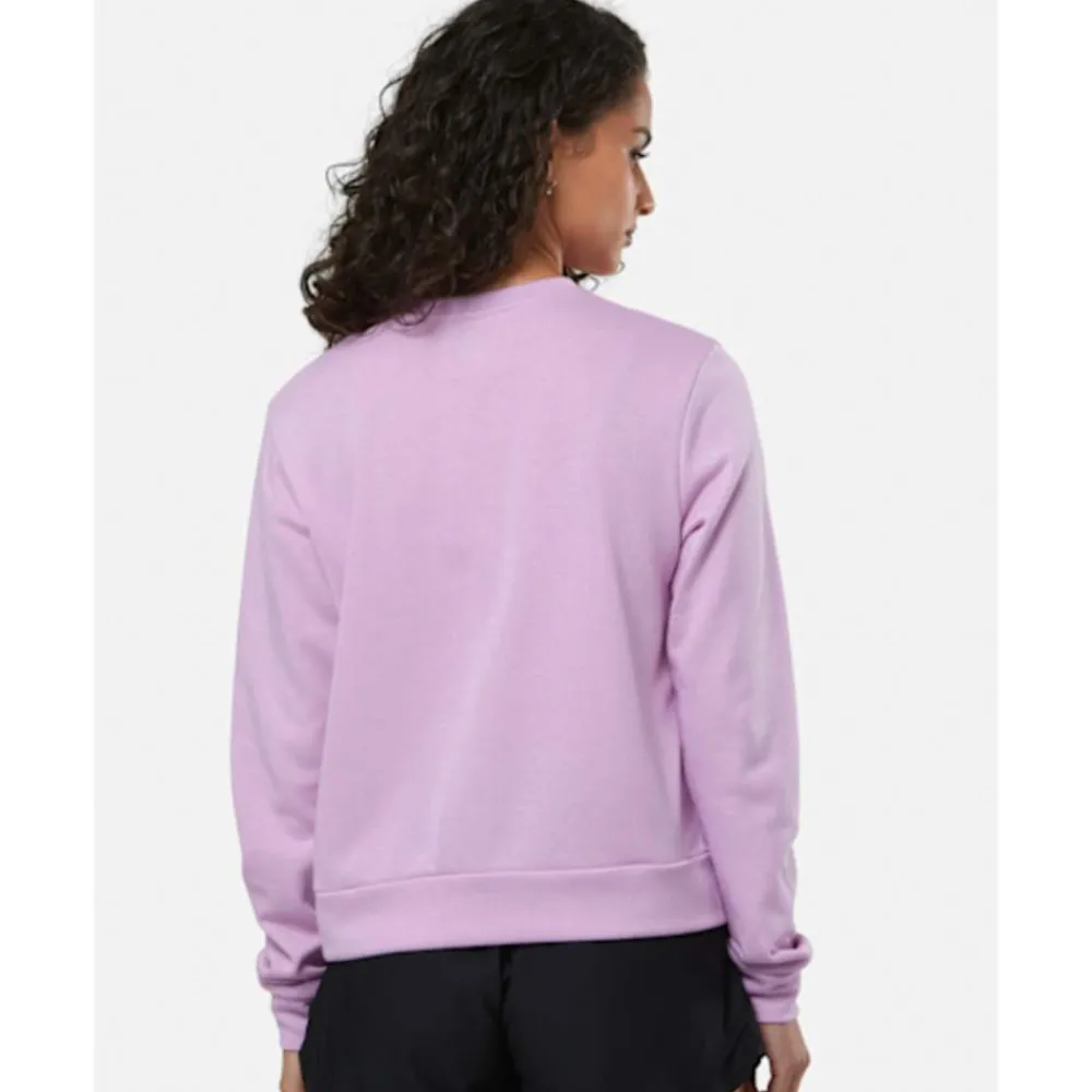 Sale Under Armour Womens Rival Fleece Crew Neck Sweatshirt Pink