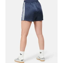 Clearance adidas Originals Womens Soccer Summer Satin Shorts Navy