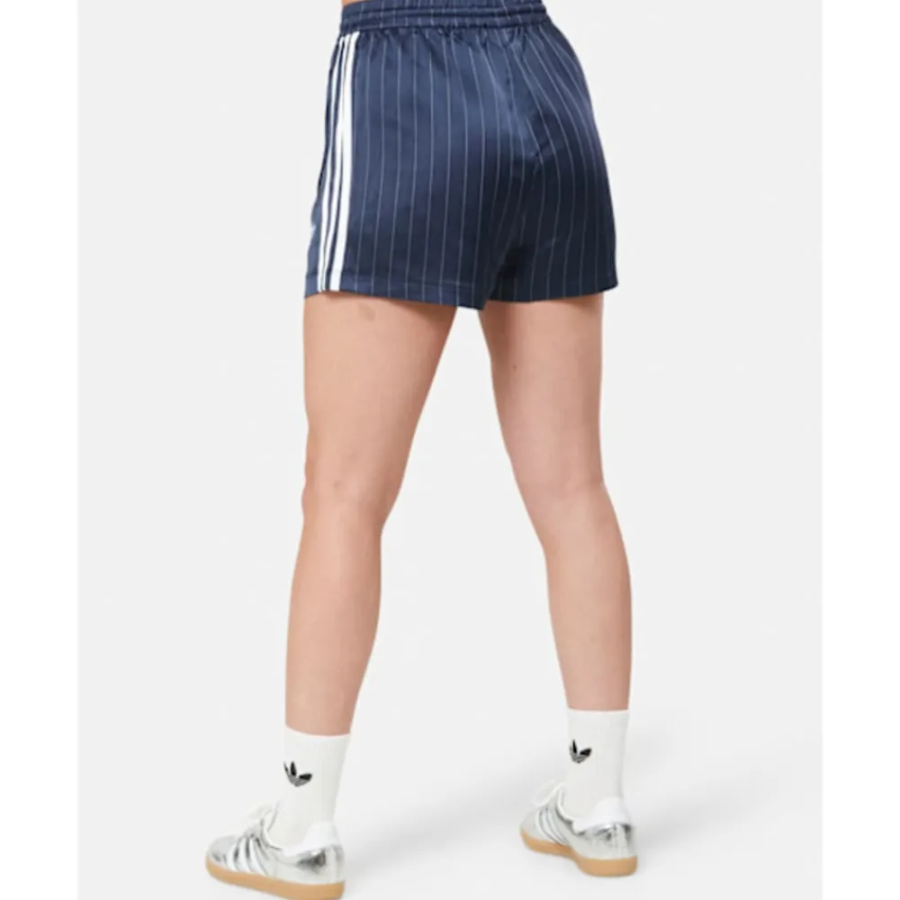 Clearance adidas Originals Womens Soccer Summer Satin Shorts Navy