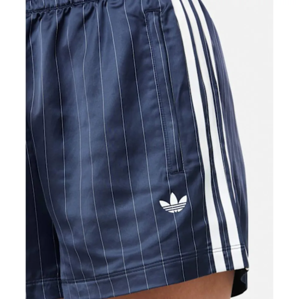 Clearance adidas Originals Womens Soccer Summer Satin Shorts Navy