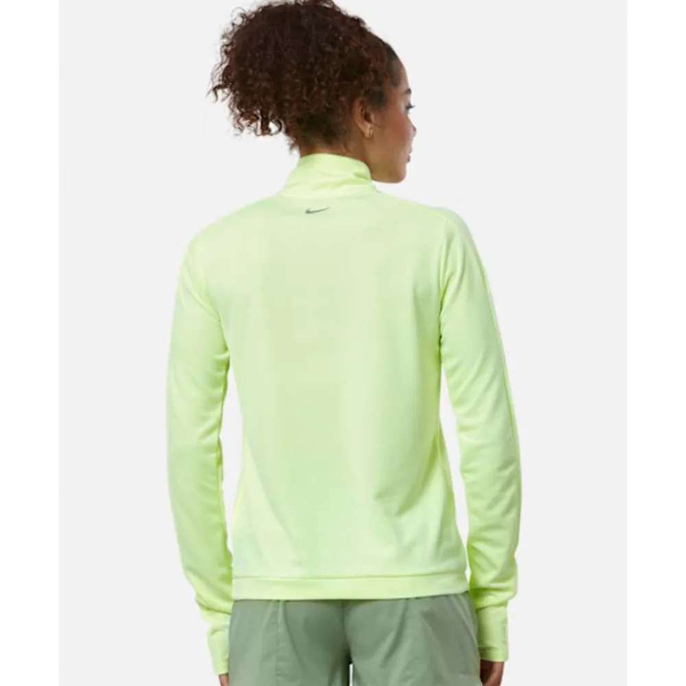 New Nike Womens Swoosh Half Zip Top Yellow