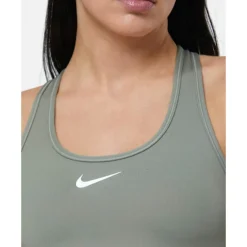 Clearance Nike Womens Swoosh Light Support Sports Bra Green