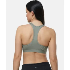Clearance Nike Womens Swoosh Light Support Sports Bra Green