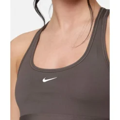 Outlet Nike Womens Swoosh Light Support Sports Bra Brown