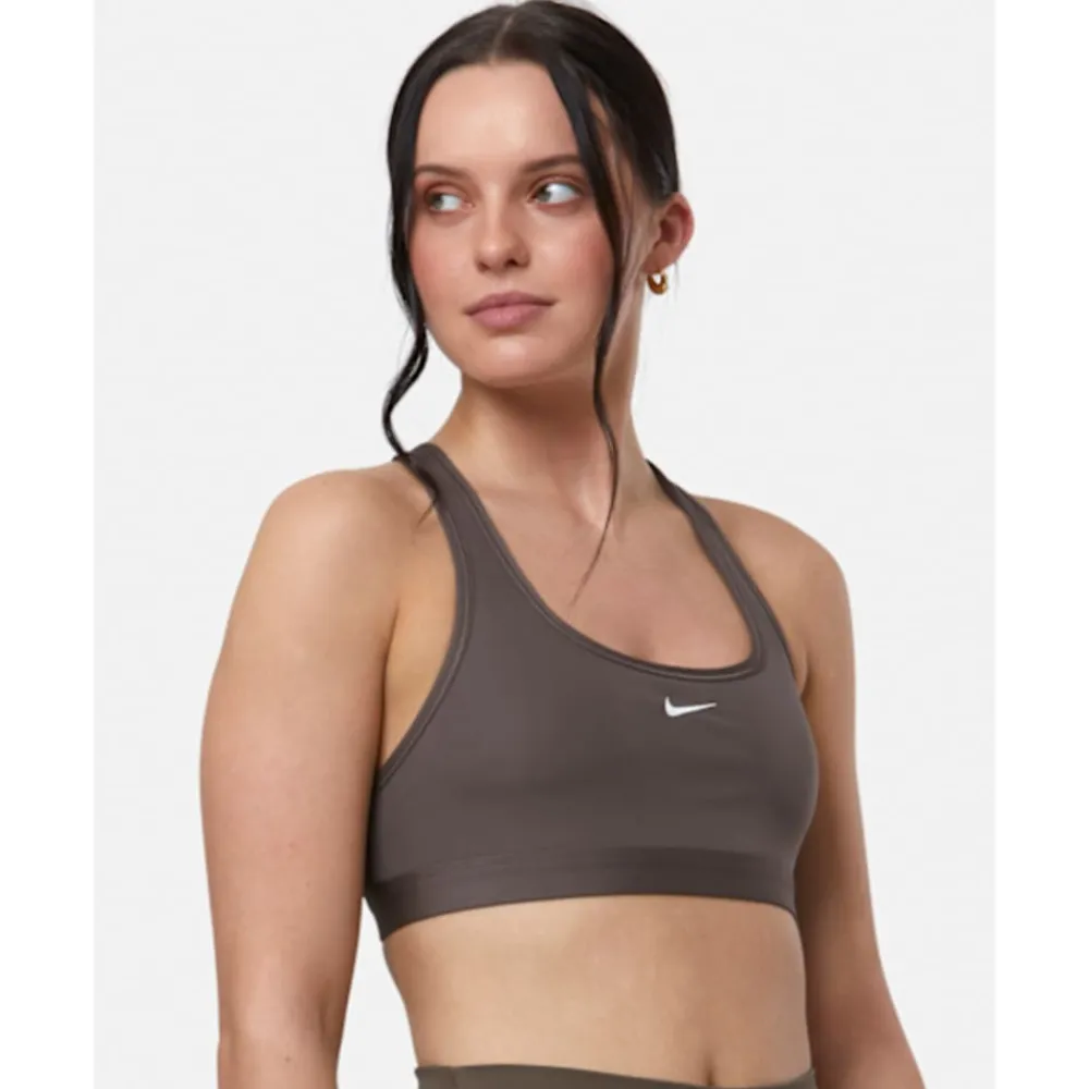Outlet Nike Womens Swoosh Light Support Sports Bra Brown