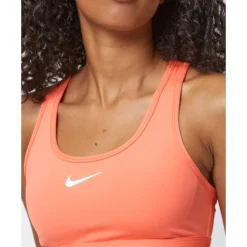 Hot Nike Womens Swoosh Medium Support Sports Bra Red
