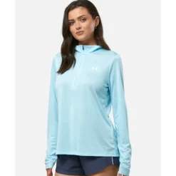 Best Under Armour Womens Tech Half Zip Top Blue