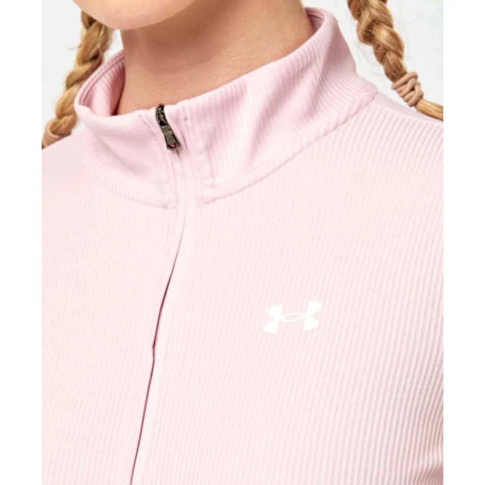 Outlet Under Armour Womens Tech Ribbed Half Zip Top Pink