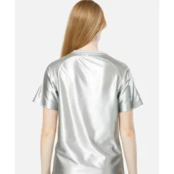 Sale adidas Originals Womens T-Shirt Gold