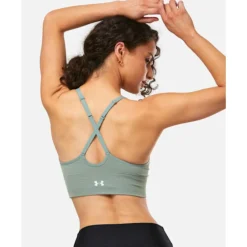 Hot Under Armour Womens Vanish Seamless Light Support Sports Bra Green