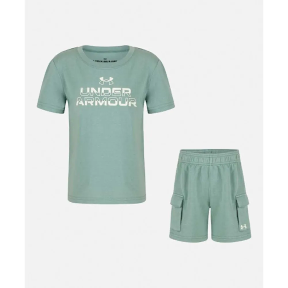 Outlet Under Armour Younger Kids Cargo Short Set Green
