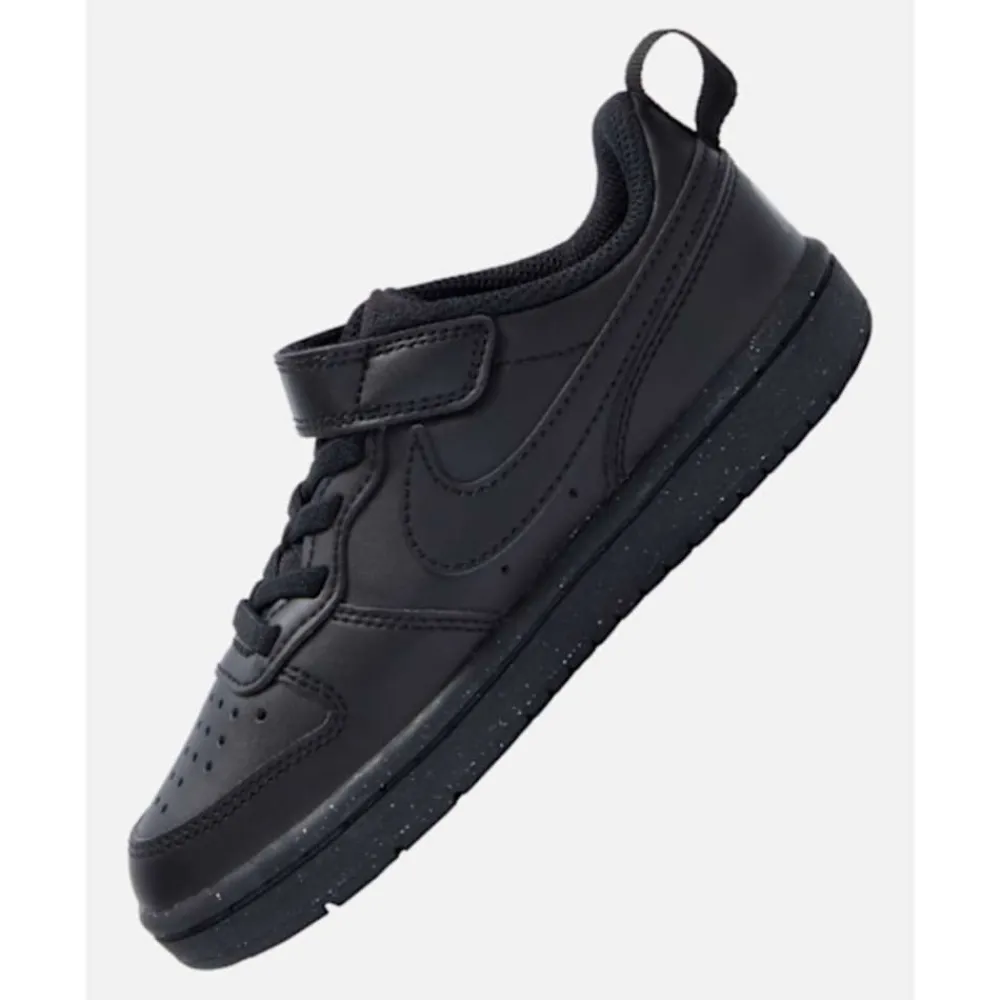 New Nike Younger Kids Court Borough Low Recraft Black