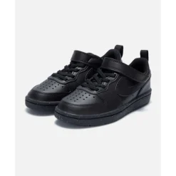 New Nike Younger Kids Court Borough Low Recraft Black