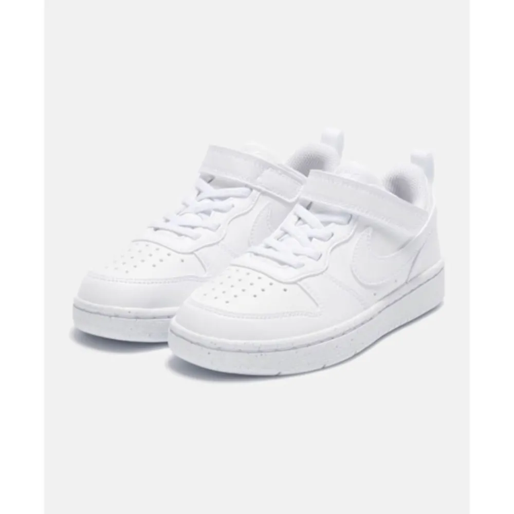 New Nike Younger Kids Court Borough Low Recraft White