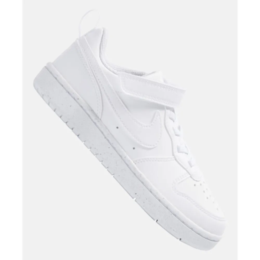 New Nike Younger Kids Court Borough Low Recraft White