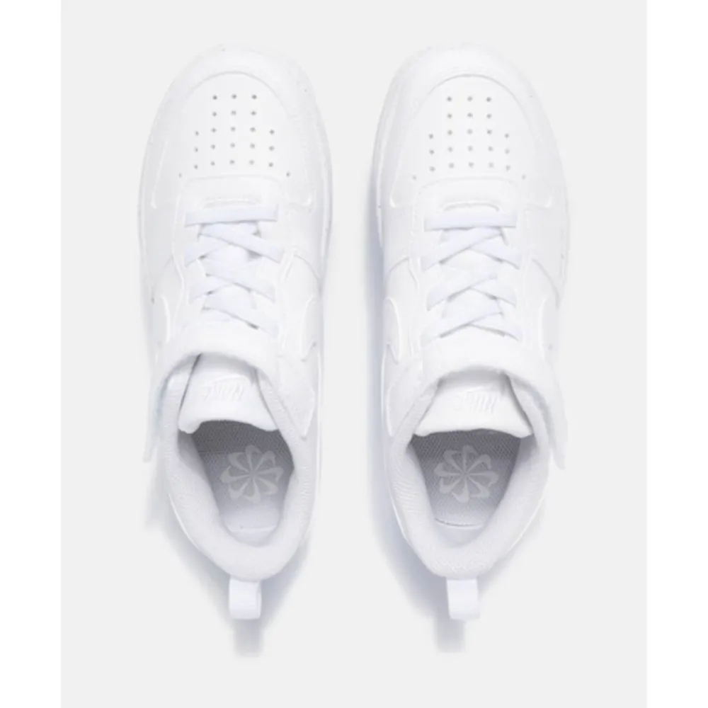 New Nike Younger Kids Court Borough Low Recraft White